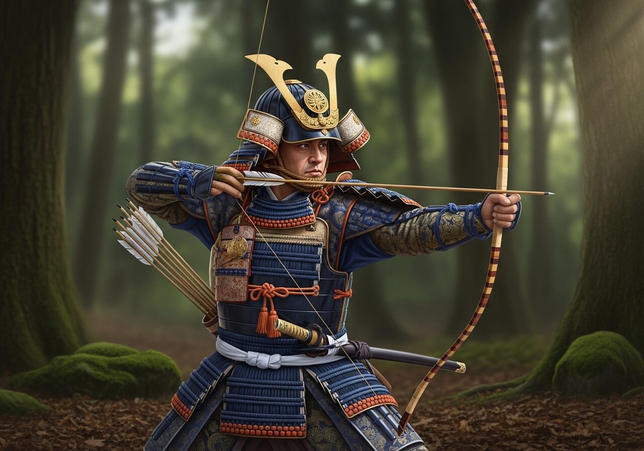 矢を射る宍戸隆家