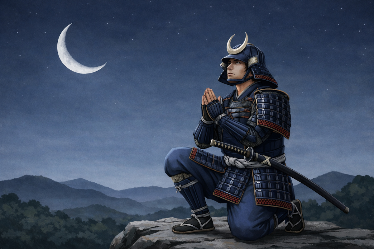 三日月に祈る山中鹿介