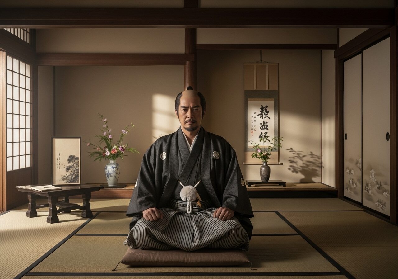 部屋にいる尼子経久