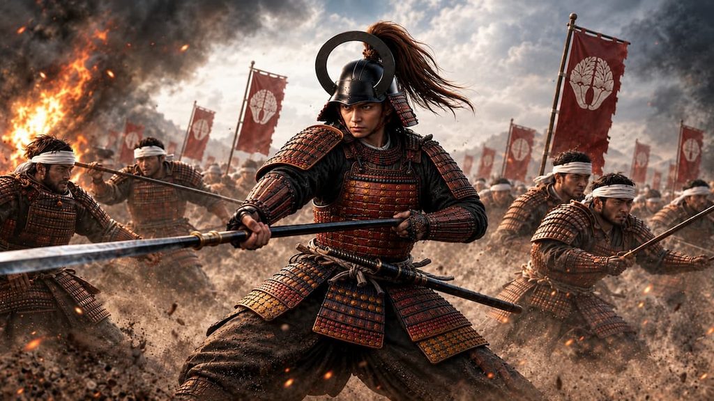 戦場で戦う立花宗茂