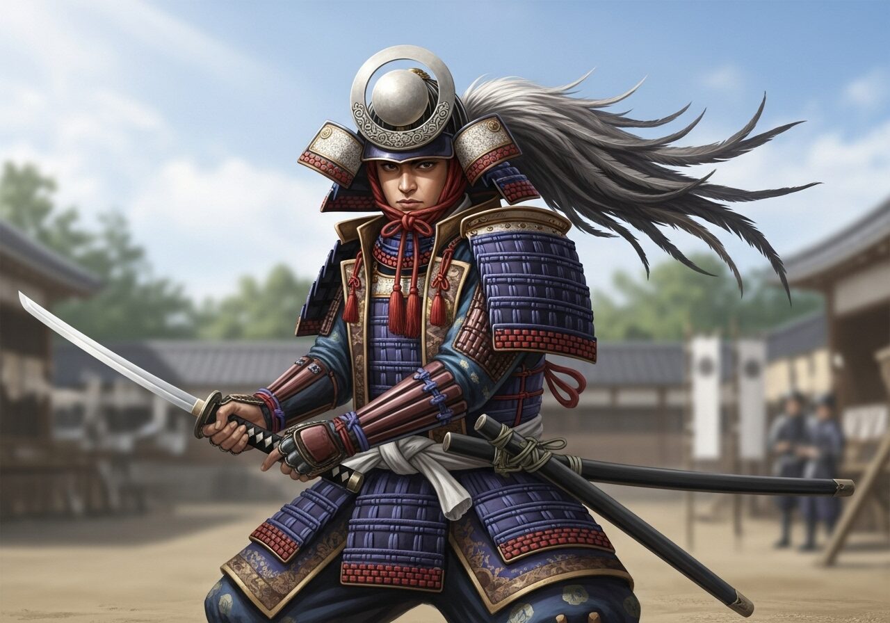 甲冑を着た立花宗茂