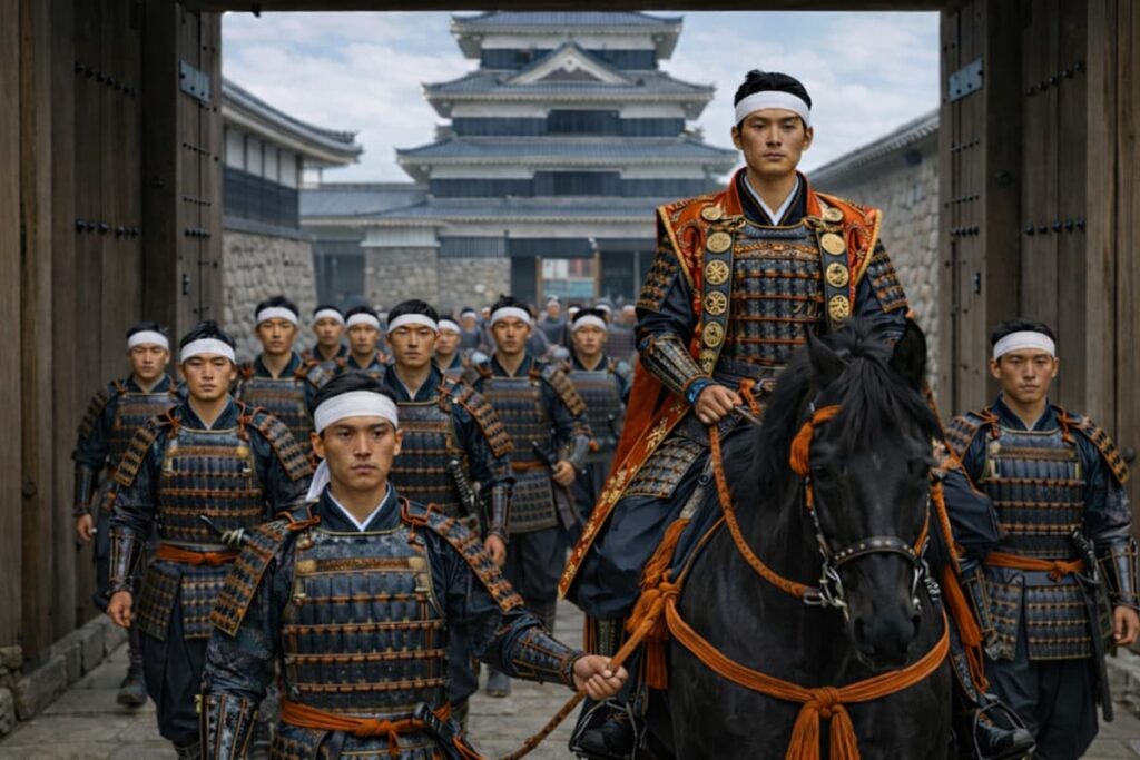 上月城から出陣する尼子再興軍
